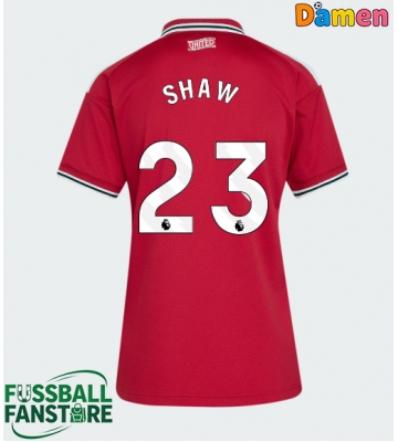 Manchester United Luke Shaw #23 Replik Heimtrikot Damen 2026-27 Kurzarm